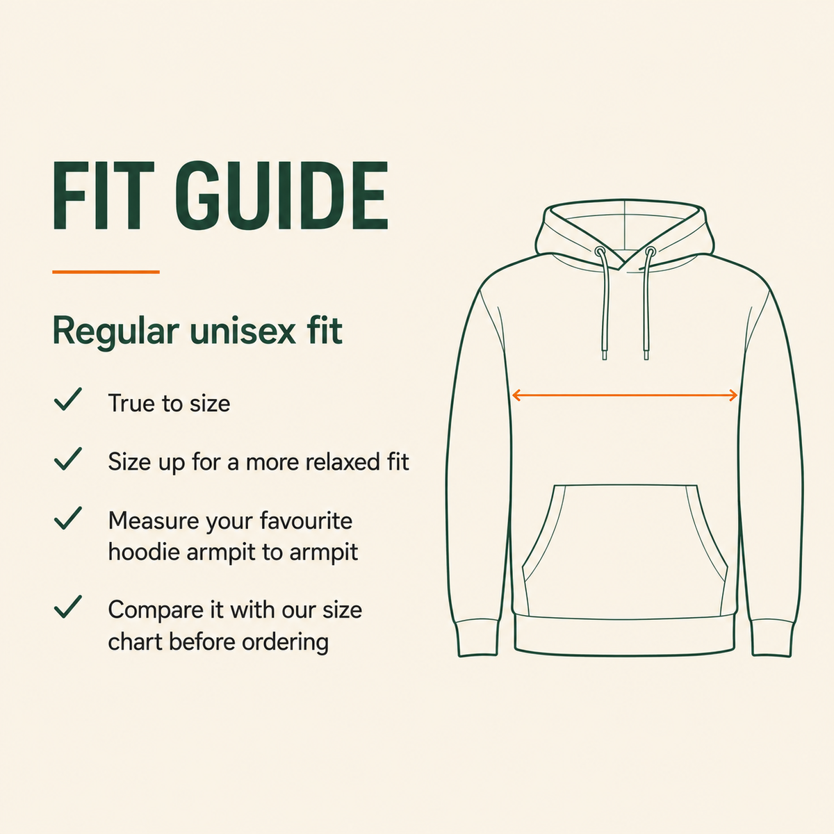 Áit Apparel hoodie fit guide