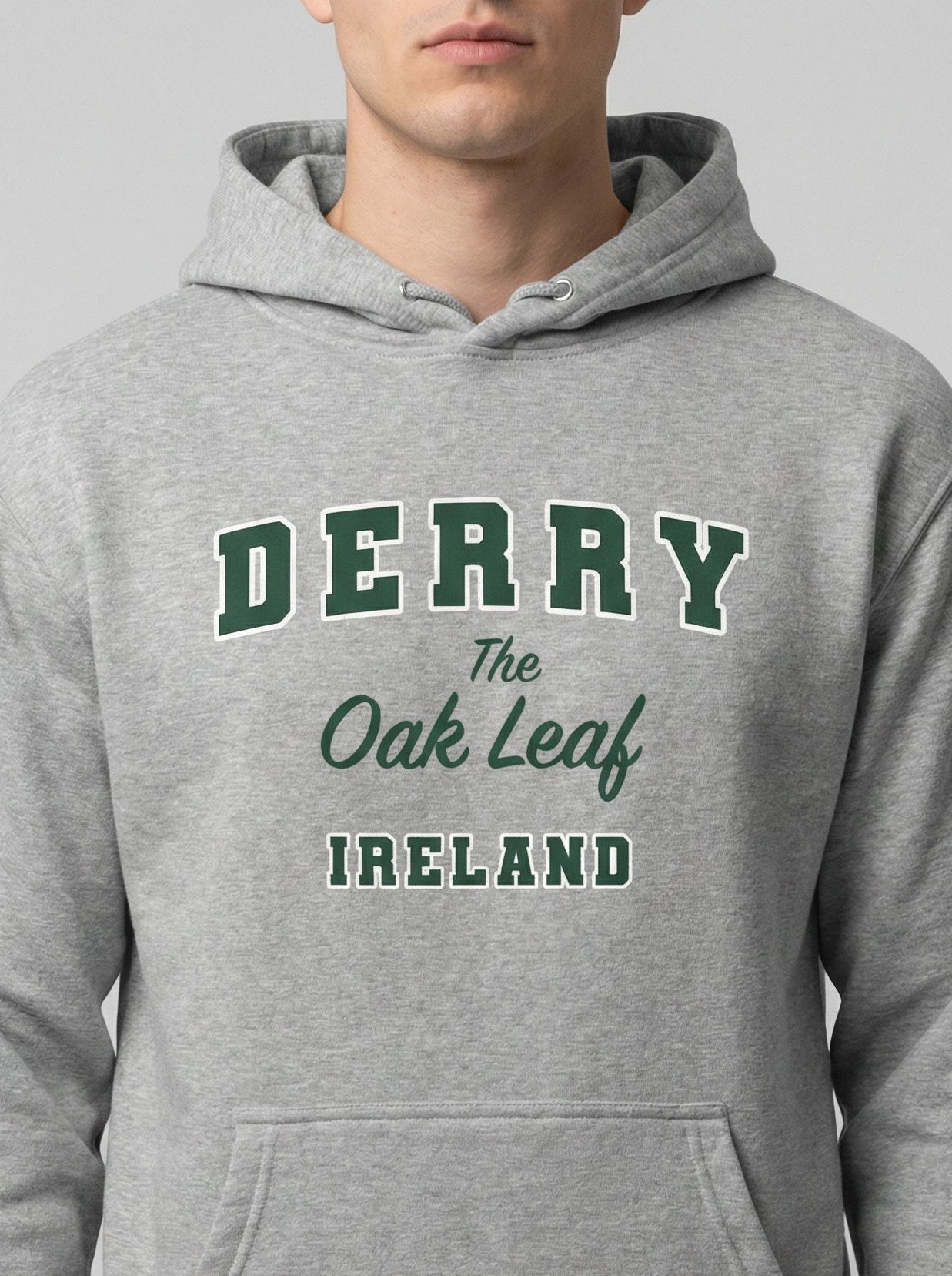 Derry Collegiate Hoodie in carbon grey