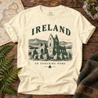 Enduring Home Ireland T-Shirt — Ivory — Áit Standard Catalog Mockup v1