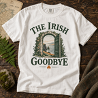 The Irish Goodbye T-Shirt — White — Áit Standard Catalog Mockup v1