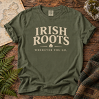 Irish Roots T-Shirt — Moss — Áit Standard Catalog Mockup v1