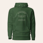 Monaghan Lough Muckno hoodie front view on warm ivory background
