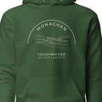 Monaghan Lough Muckno hoodie chest design detail