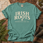 Irish Roots T-Shirt — Seafoam — Áit Standard Catalog Mockup v1
