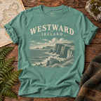 Westward Ireland T-Shirt — Seafoam — Áit Standard Catalog Mockup v1