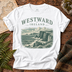 Westward Ireland T-Shirt — White — Áit Standard Catalog Mockup v1
