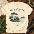 Wild Atlantic Ireland T-Shirt — Ivory — Áit Standard Catalog Mockup v1